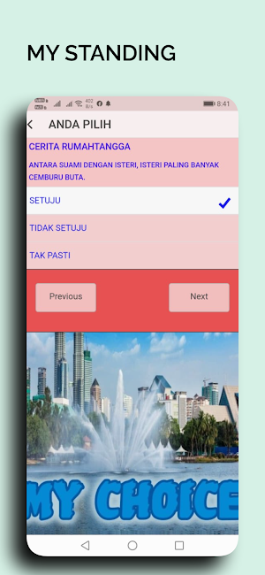 MY CHOICE - Survey Screenshot 3