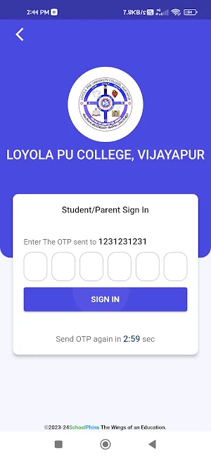 LOYOLA PU COLLEGE, VIJAYAPURA Screenshot 1