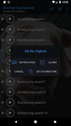 Snoring dog sounds ~ Sboard.pro Screenshot 2