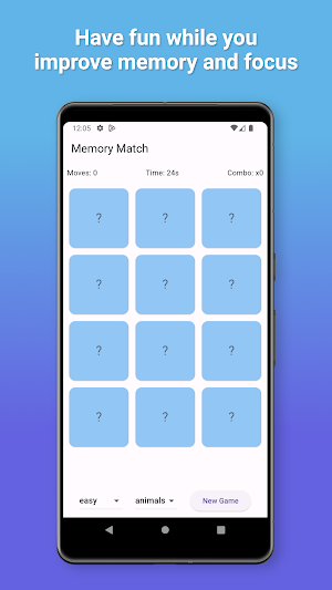 Simple Memory Game For Kids Screenshot 1