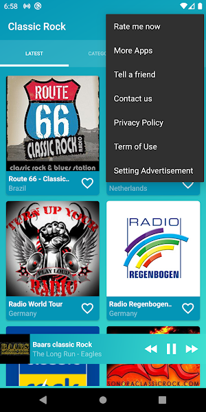 Classic rock radios online Screenshot 0
