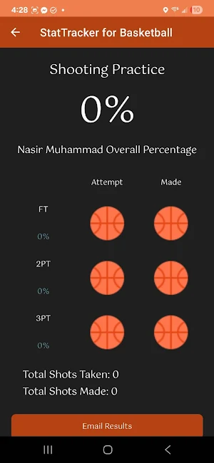 StatTracker for Basketball Screenshot 1