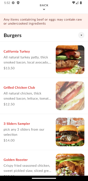Burger Bench Screenshot 2