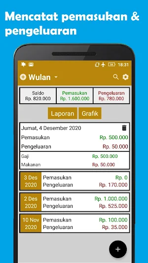 Catatan Keuangan Ku - PRO Screenshot 0