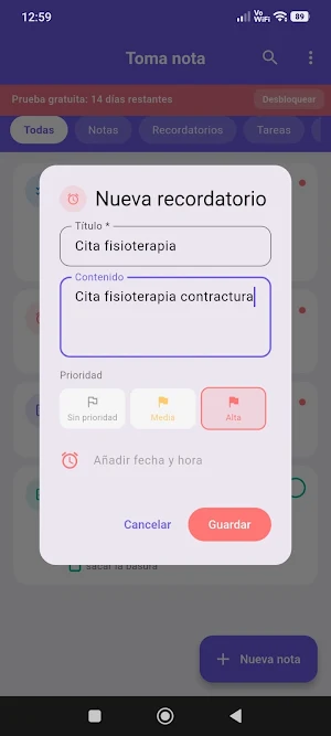 Toma Nota Screenshot 1