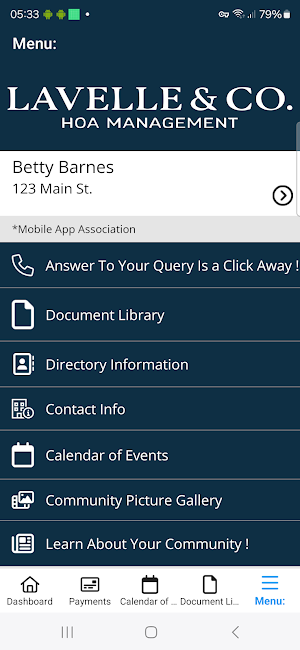 Lavelle & Co. HOA Management Screenshot 3