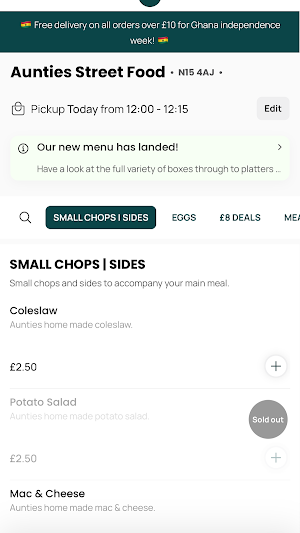 Aunties Street Food Screenshot 0