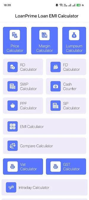 LoanPrime  EMI Loan Calculator Screenshot 0