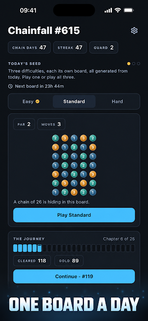Chainfall: Daily Chain Puzzle Screenshot 1