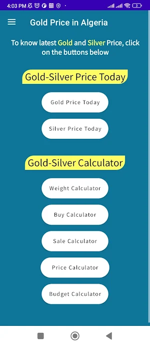 Algeria Gold Price Screenshot 3
