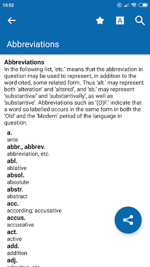 Oxford English Etymology Screenshot 0