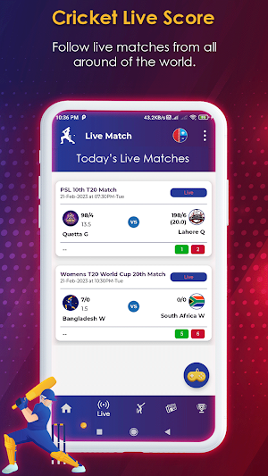 Cricket Live Score - Live Line Screenshot 2