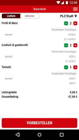 Liefer Service L'Italiano Screenshot 1