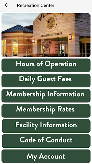 Westlake Recreation Department Screenshot 1