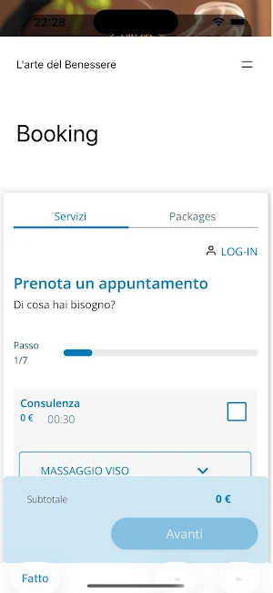 Arte del Benessere Screenshot 1