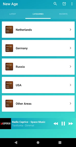 New age radios online Screenshot 2