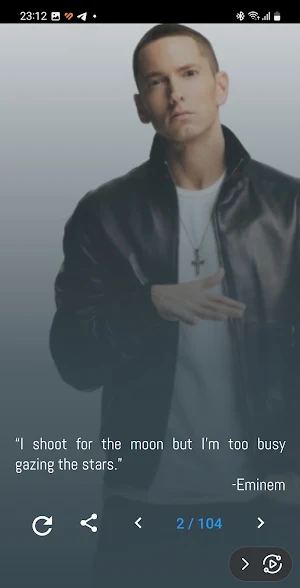 Eminem Quotes and Lyrics Screenshot 0