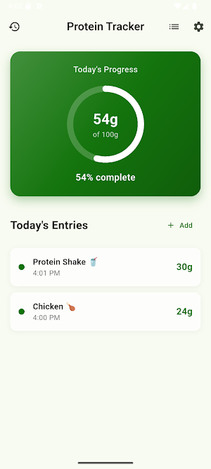 Protein Tracker Screenshot 1
