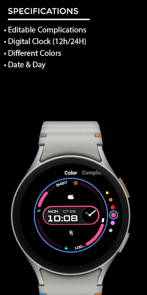 Night 02D - watch face Screenshot 3