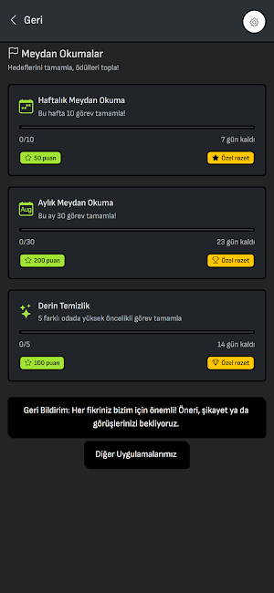 Ev Temizlik ve Düzen Takvimi Screenshot 1