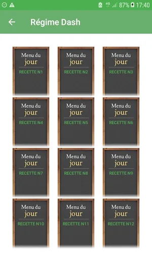 Régime Dash 2020 Menus et Recettes Minceur Gratuit Screenshot 2