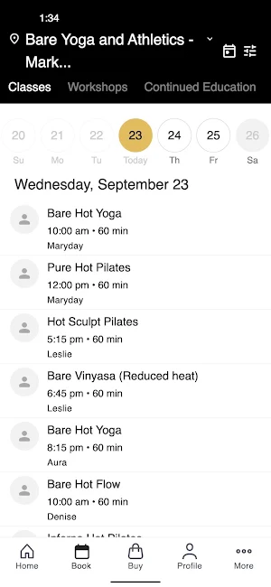 Bare Yoga and Athletics Screenshot 1