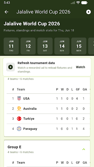 Jalalive - Live Scores Screenshot 2