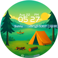 Summer Lake Camp -Watch Face
