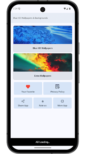 Blue HD Wallpaper &Backgrounds Screenshot 0