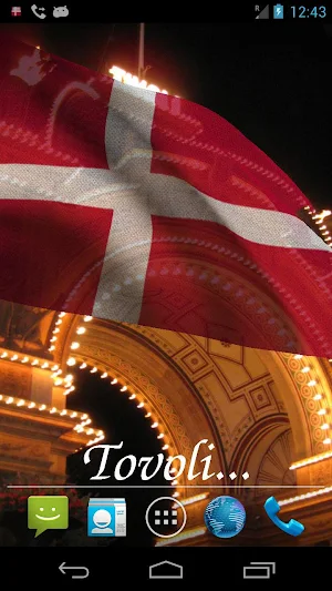 Denmark Flag Live Wallpaper Screenshot 2