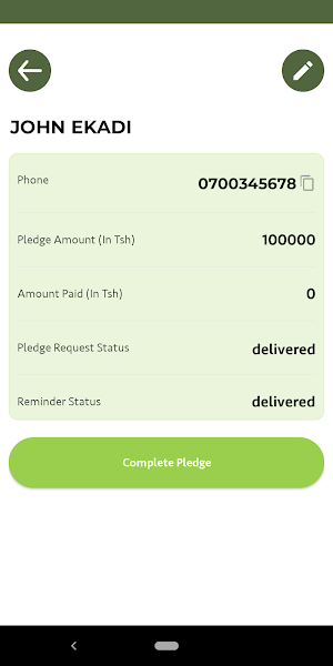 MchangoPlus: Pledge Management Screenshot 3