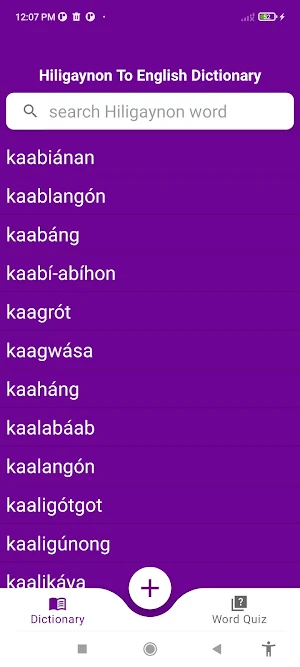 Hiligaynon English Dictionary Screenshot 0