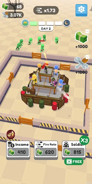 Defend City Merge Shoot Idle Screenshot 1