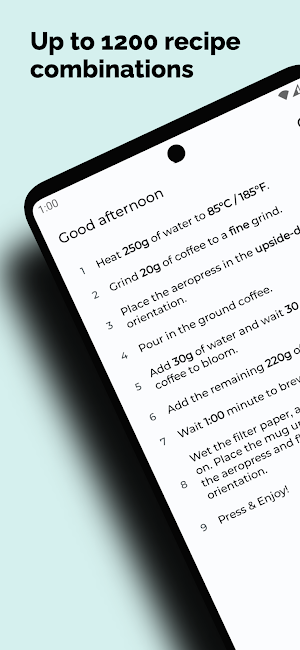 AeroPress Recipes Screenshot 0
