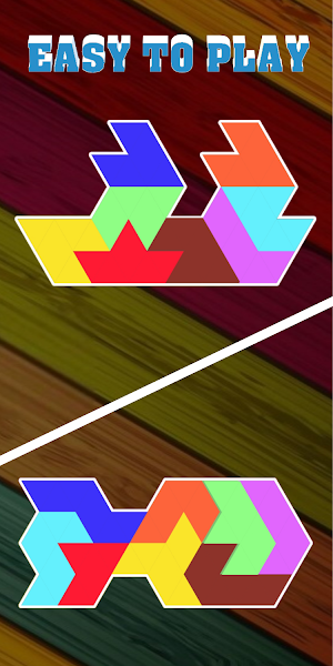 Triangle Block! Free Tangram Simple Puzzle Game Screenshot 1