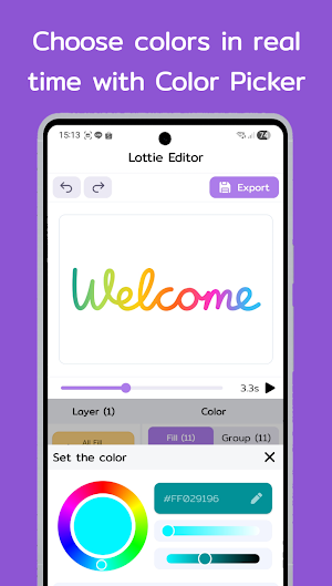 Lottie Editor - Change Color Screenshot 2