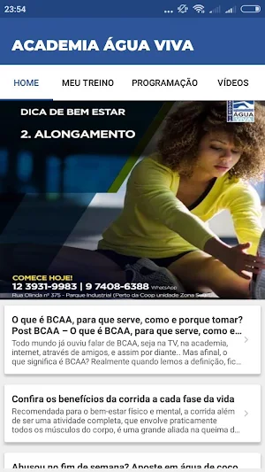 Academia Água Viva Screenshot 1