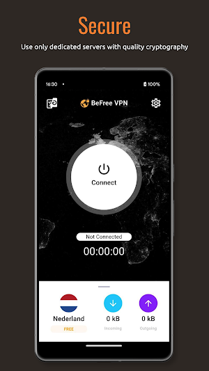 BeFree - fast and secure VPN Screenshot 1