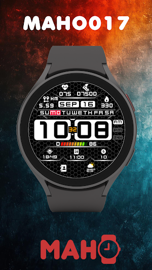 MAHO017 Wear OS Watch Face Screenshot 0