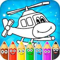 Coloring pages for children : transport