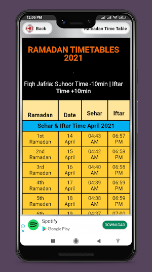 Ramadan calendar 2021 Urdu Screenshot 3