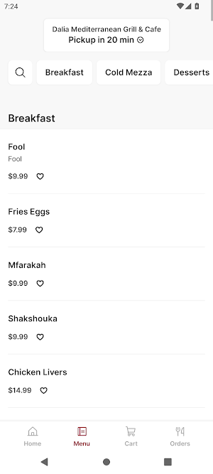 Dalia Mediterranean Grill Screenshot 1