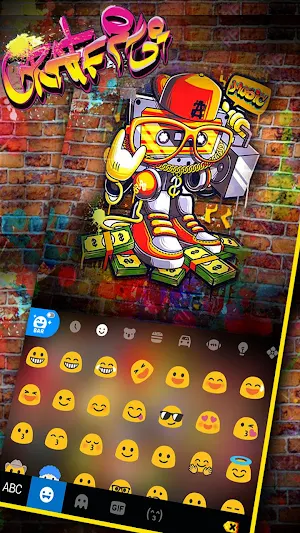 Punk Dj Graffiti Keyboard Theme Screenshot 2