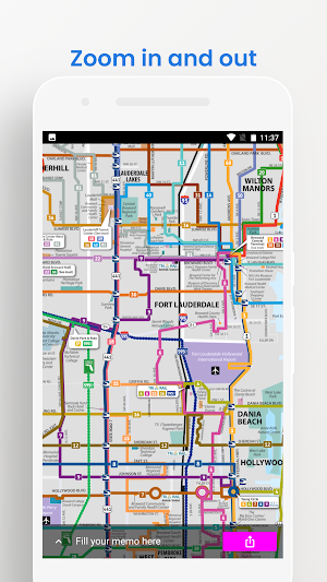 FortLauderdale Bus Map Offline Screenshot 2