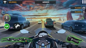 Traffic Bike Highway Bike Ride Screenshot 3