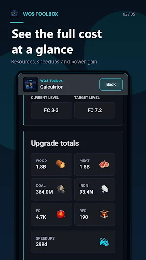 WOS Toolbox: Calculators Screenshot 1