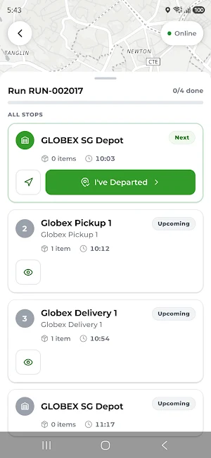 glassRUN Delivery X5 Screenshot 2