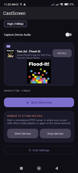 CastScreen: TV & Kodi Mirror Screenshot 1