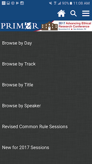 PRIM&R Events Screenshot 3