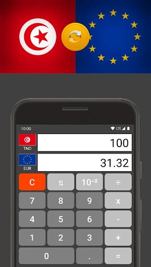 Euro / Tunisian Dinar Screenshot 1